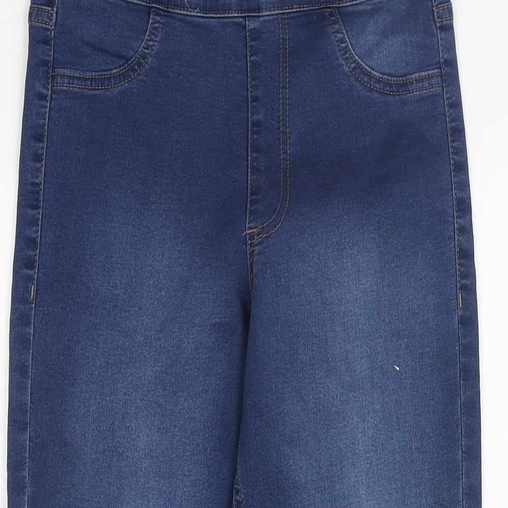 Marks and Spencer Womens Blue Cotton Jegging Jeans Size 8 L26 in Regular