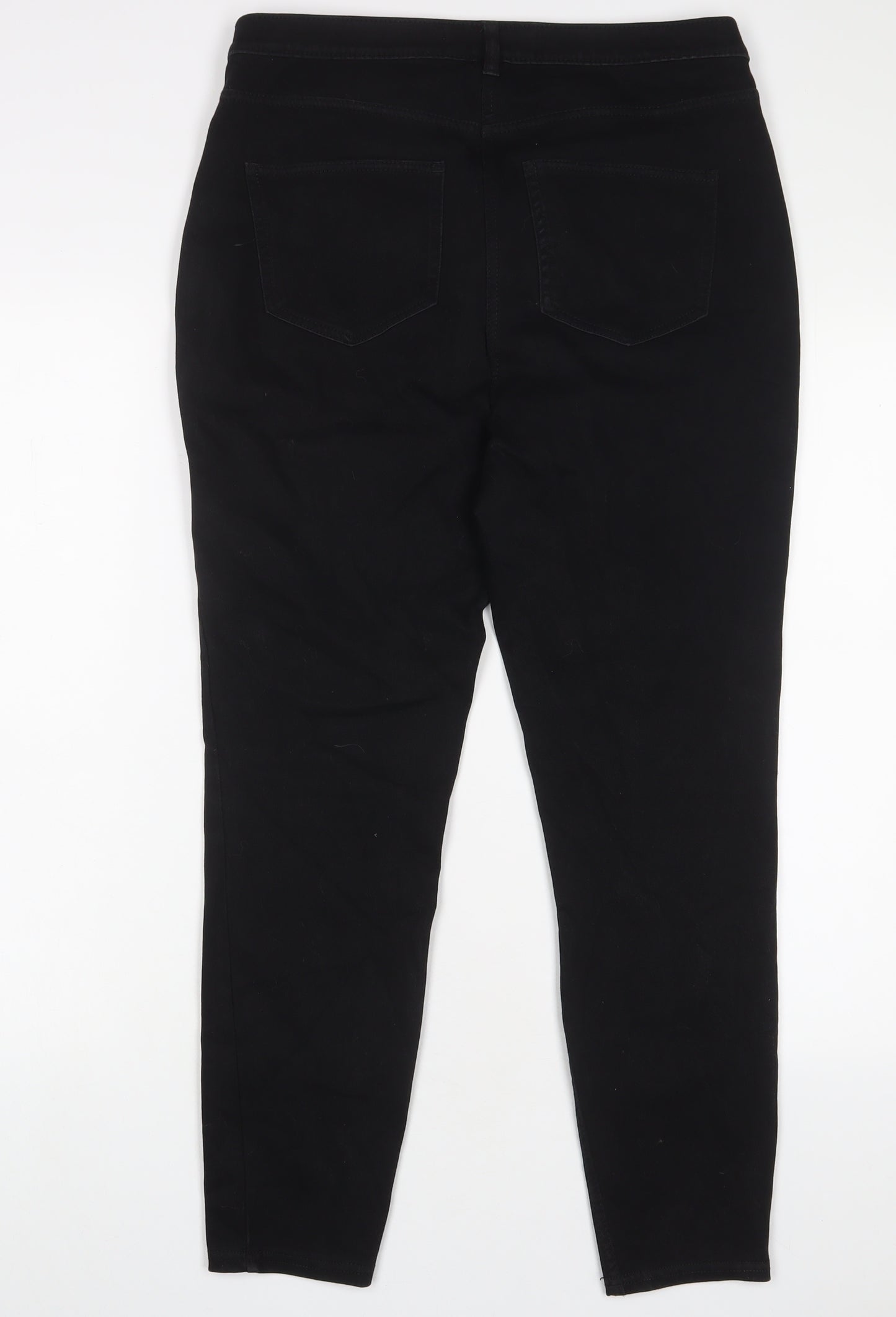 NEXT Womens Black Cotton Jegging Jeans Size 14 L28 in Regular