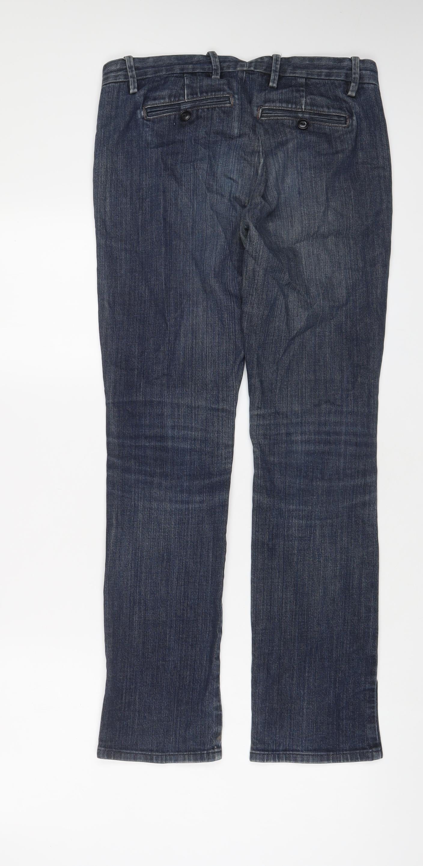 Gap Womens Blue Cotton Skinny Jeans Size 8 L30 in Regular Zip