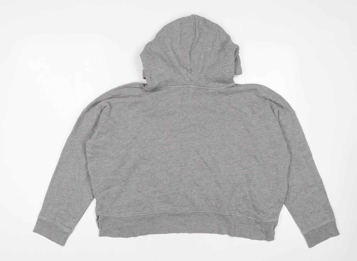 Maison Labiche Womens Grey Cotton Pullover Hoodie Size S Pullover - Cropped