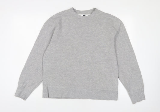 Topman Mens Grey Cotton Pullover Sweatshirt Size S