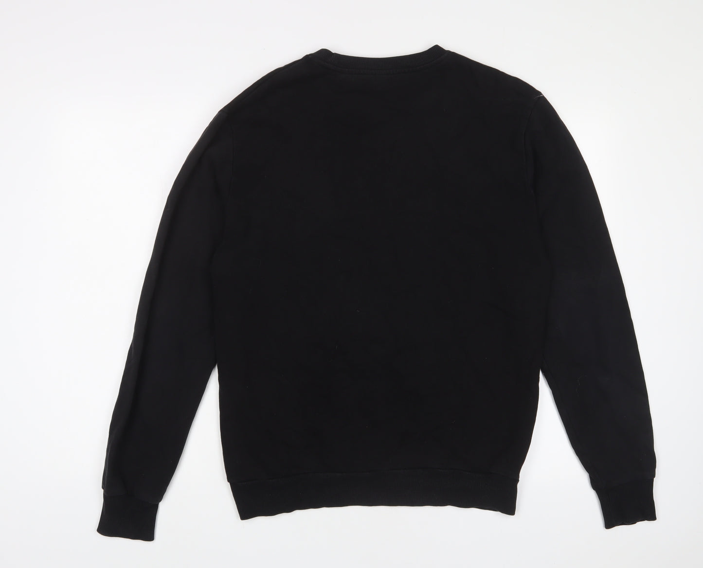 H&M Mens Black Cotton Pullover Sweatshirt Size M - New York