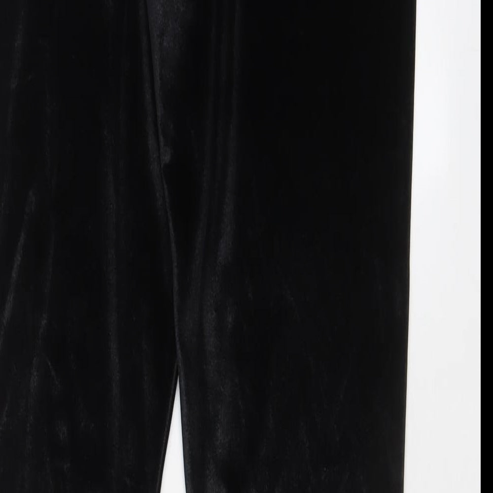 New Look Womens Black Polyester Capri Trousers Size 14 L28 in Regular