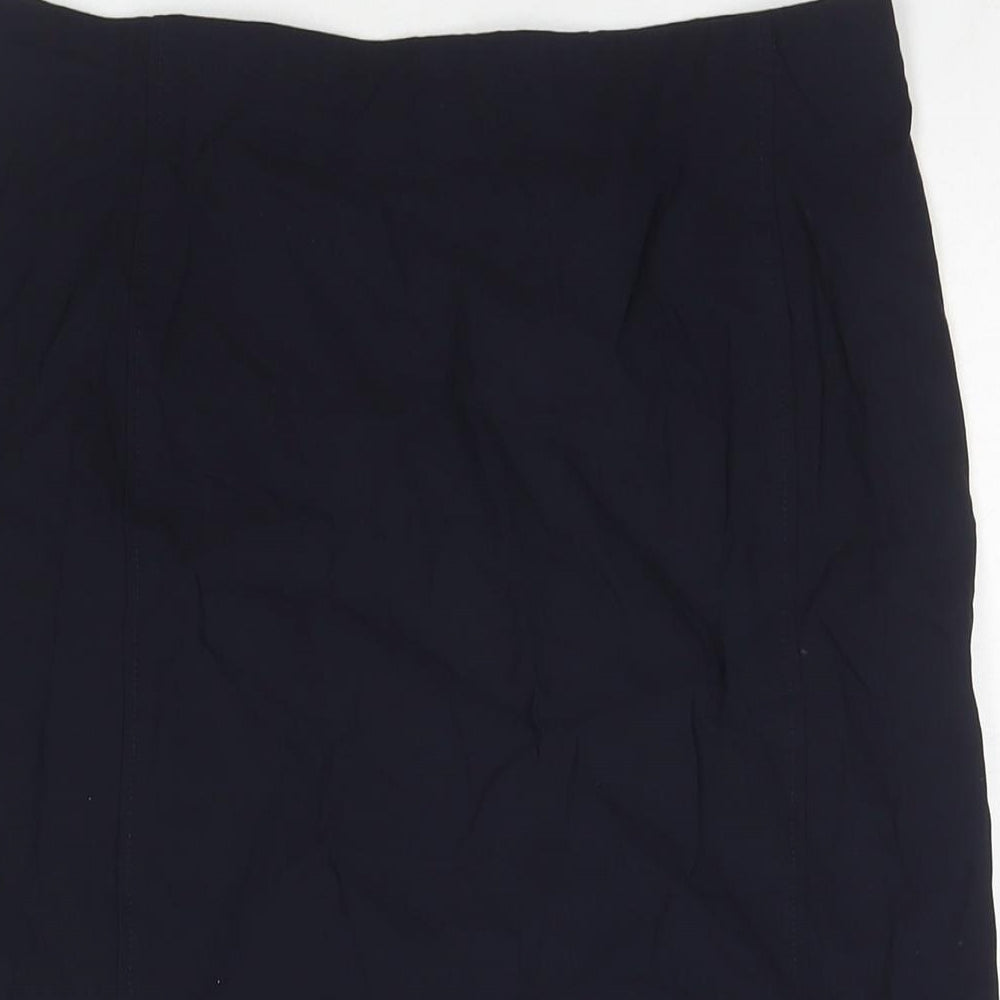 Robell Womens Black Polyester Straight & Pencil Skirt Size 12