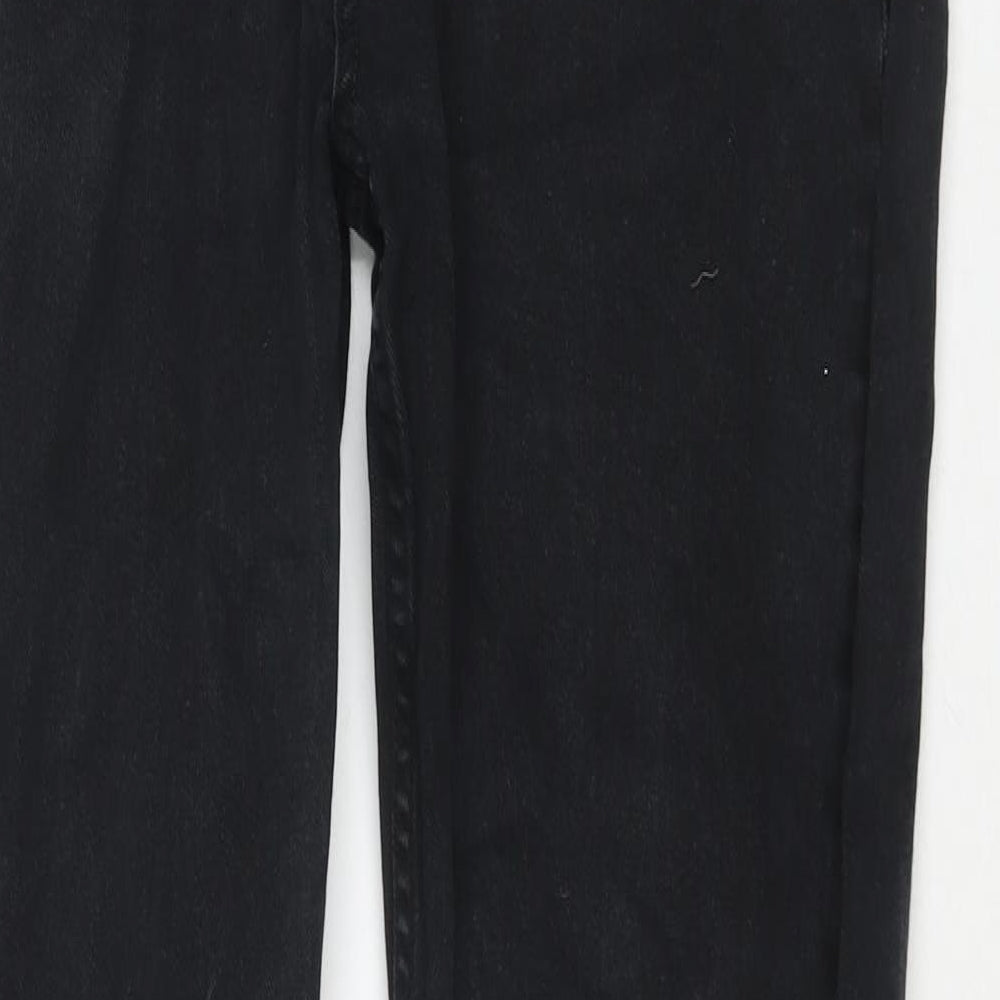 Route One Mens Black Cotton Straight Jeans Size 36 in L30 in Regular Zip