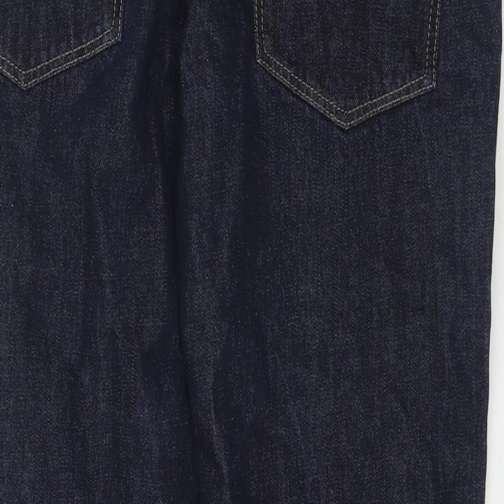 TU Mens Blue Cotton Straight Jeans Size 36 in L30 in Regular Zip