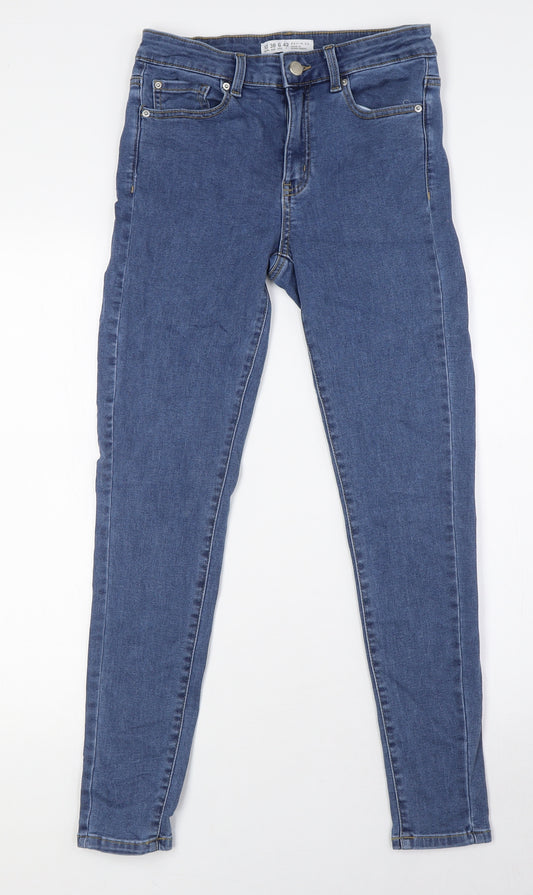 Denim Co Womens Blue Cotton Skinny Jeans Size 10 L28 in Regular