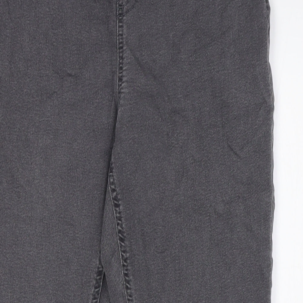 Marks and Spencer Womens Grey Cotton Jegging Jeans Size 12 L28 in Regular