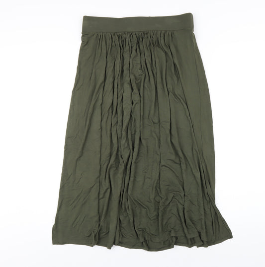 Gap Womens Green Viscose A-Line Skirt Size M