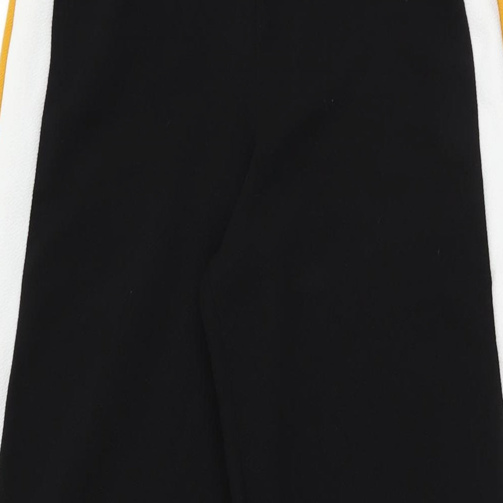 PRETTYLITTLETHING Womens Black Polyester Trousers Size 6 L33 in Regular