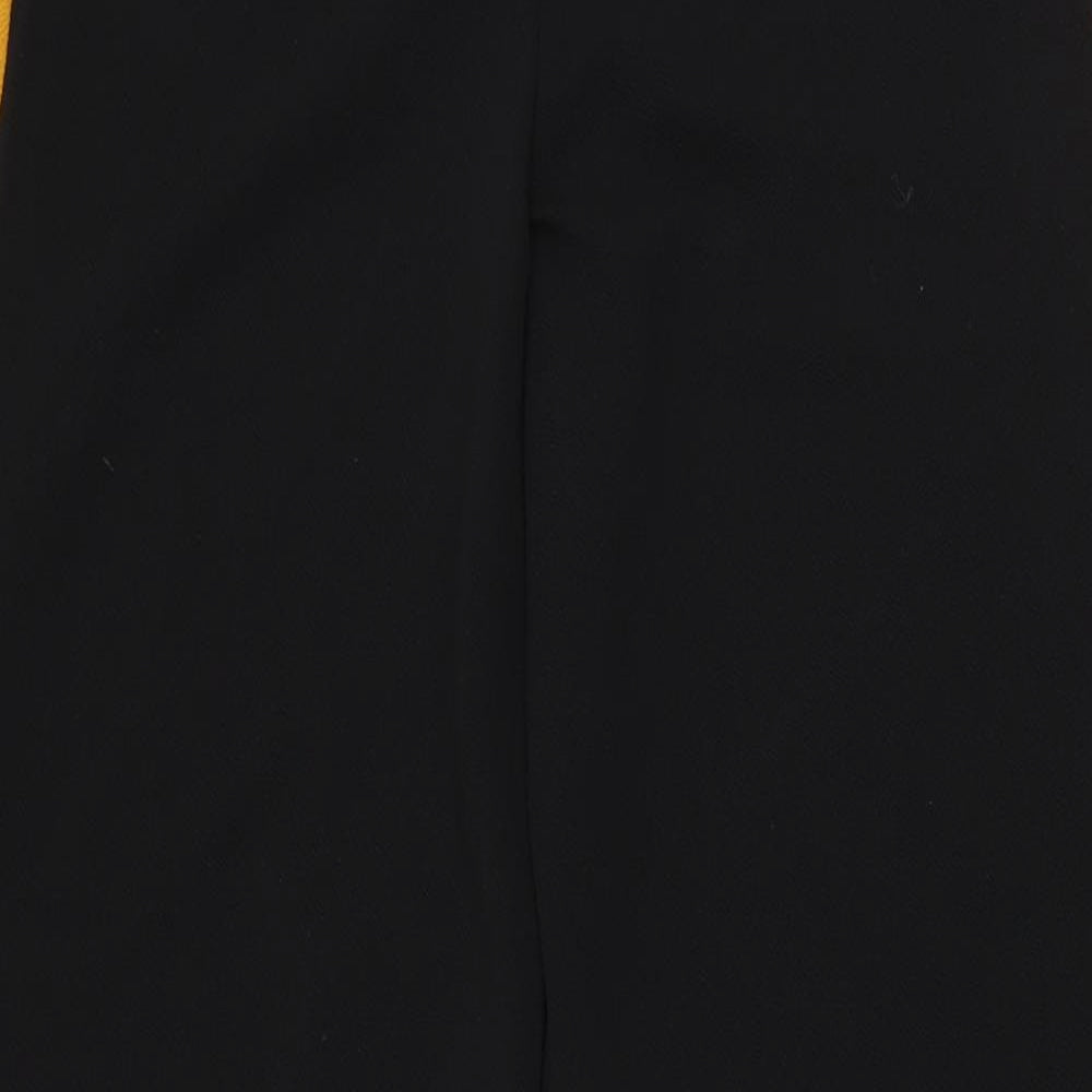 PRETTYLITTLETHING Womens Black Polyester Trousers Size 6 L33 in Regular