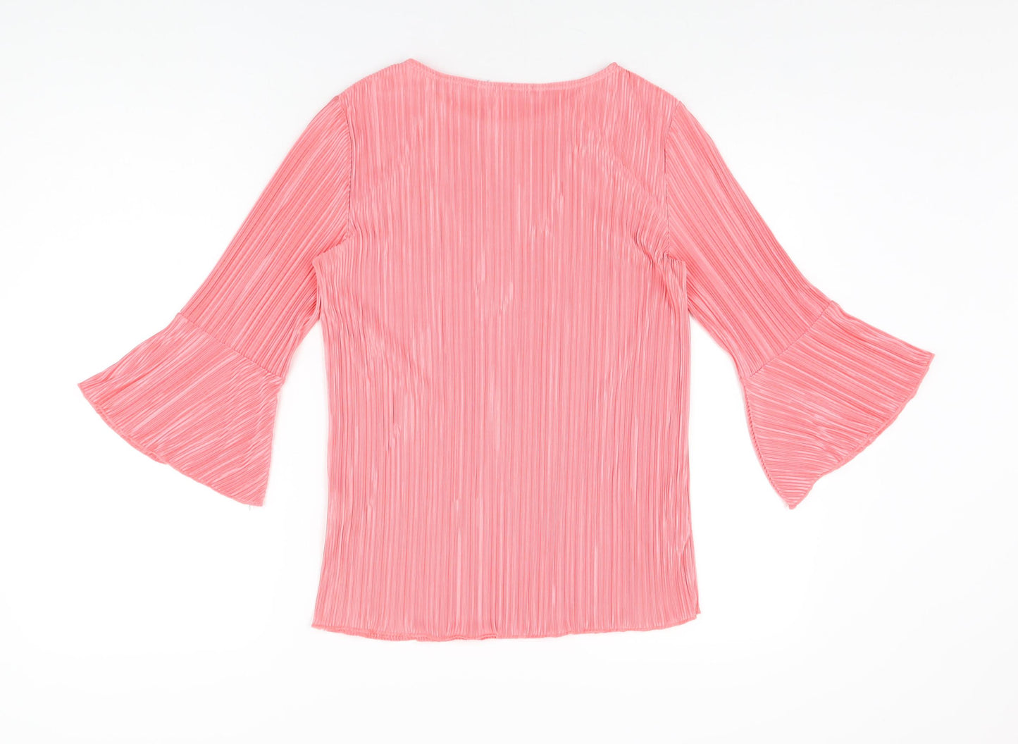 Dorothy Perkins Womens Pink Polyester Basic T-Shirt Size 12 Round Neck