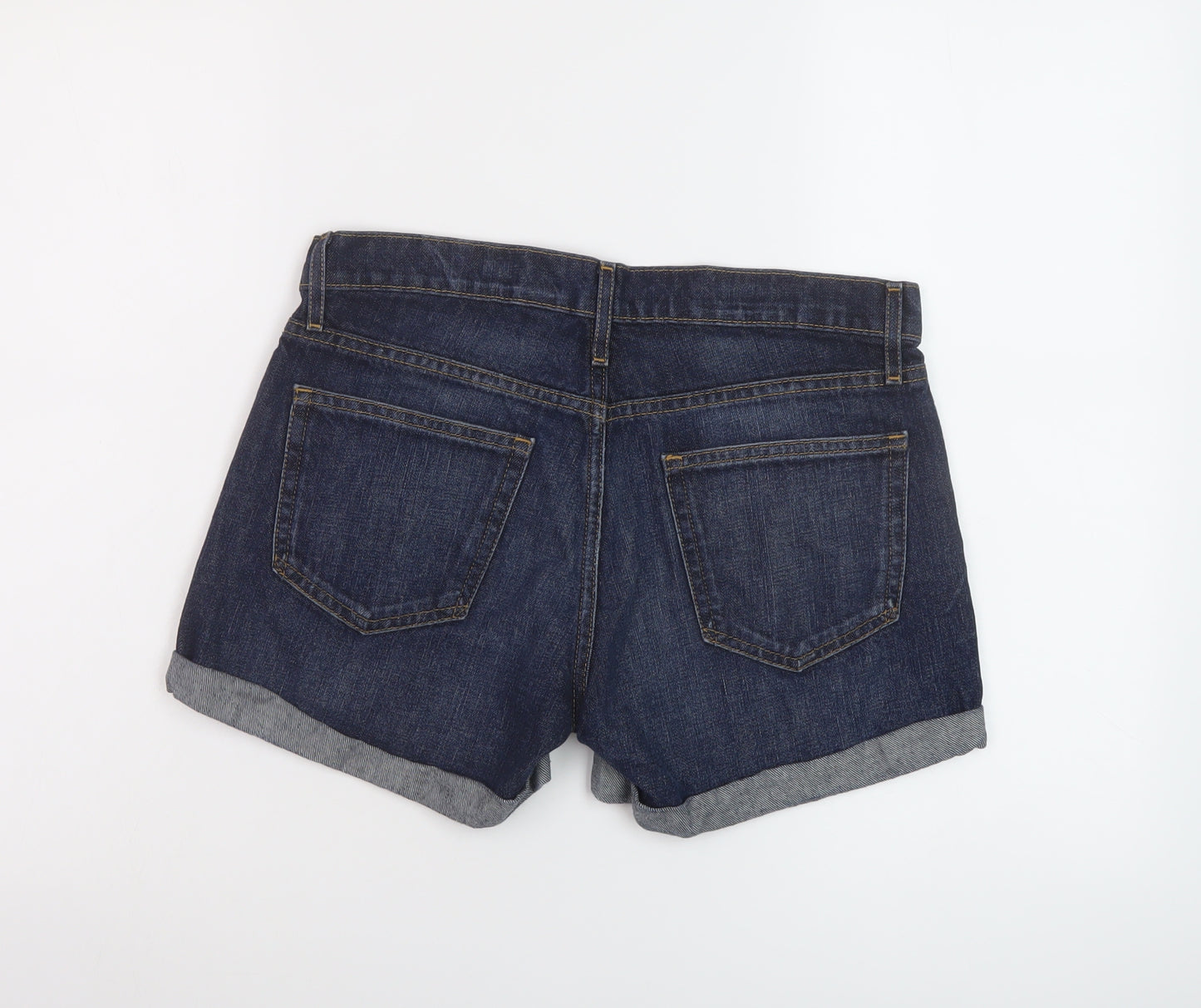 Gap Womens Blue Cotton Hot Pants Shorts Size 26 in L5 in Regular Button