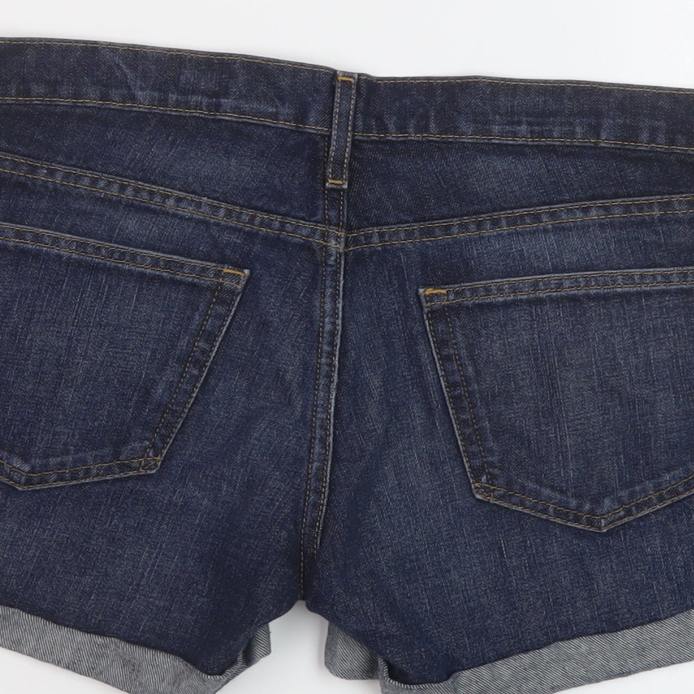 Gap Womens Blue Cotton Hot Pants Shorts Size 26 in L5 in Regular Button