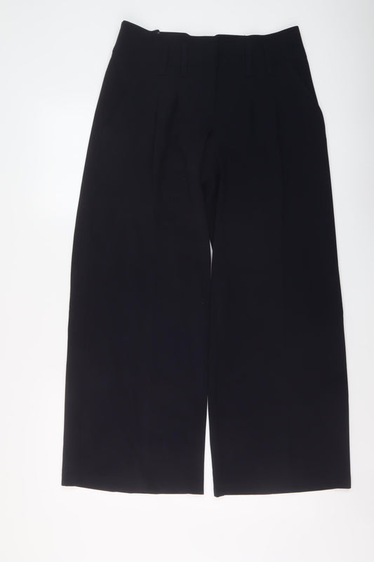 Dorothy Perkins Womens Blue Polyester Trousers Size 8 L29 in Regular Zip