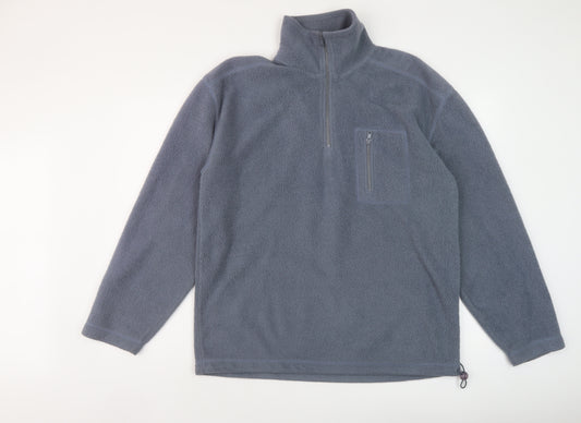 Great Plains Mens Blue Polyester Pullover Sweatshirt Size XL