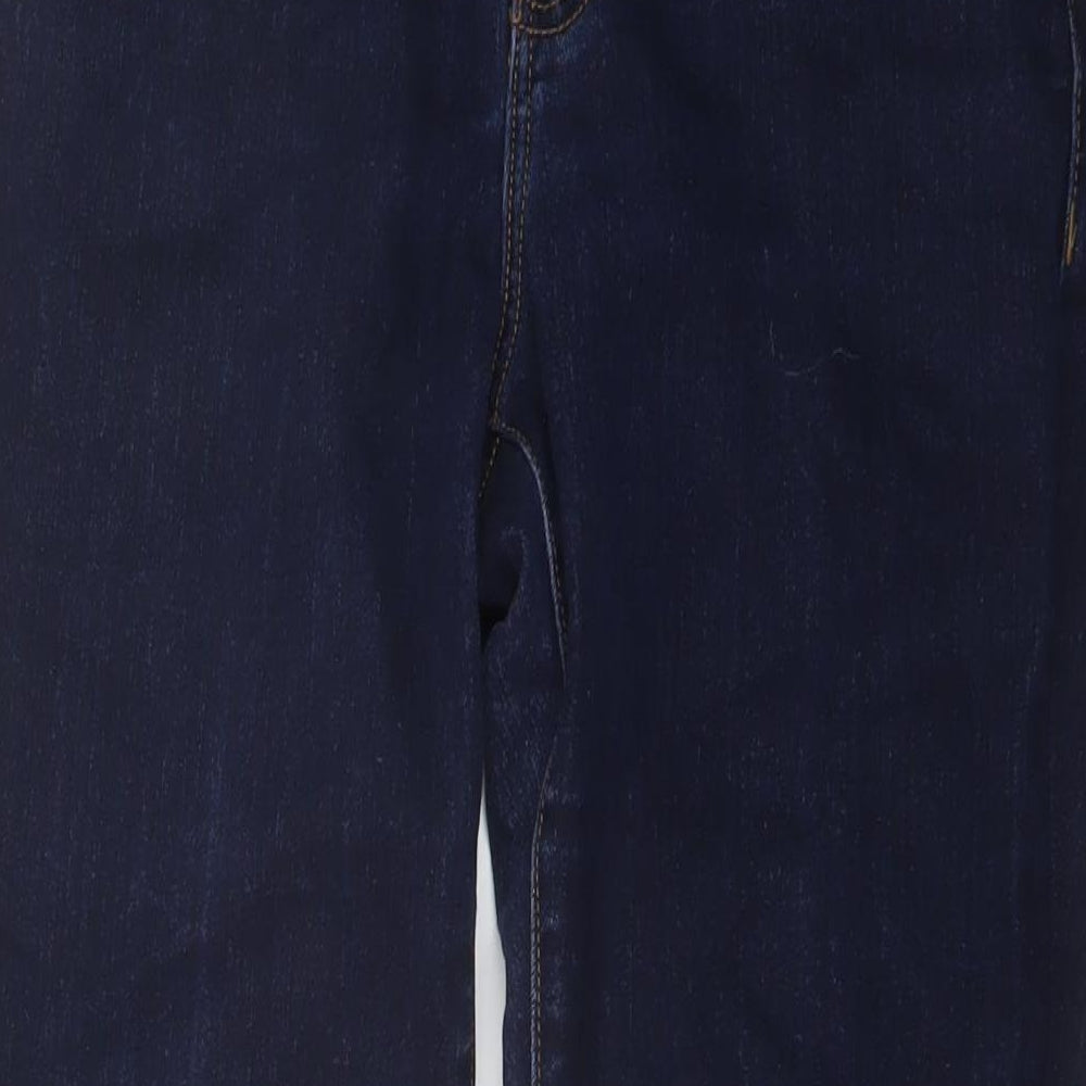 Gap Womens Blue Cotton Straight Jeans Size 8 L29 in Regular Button