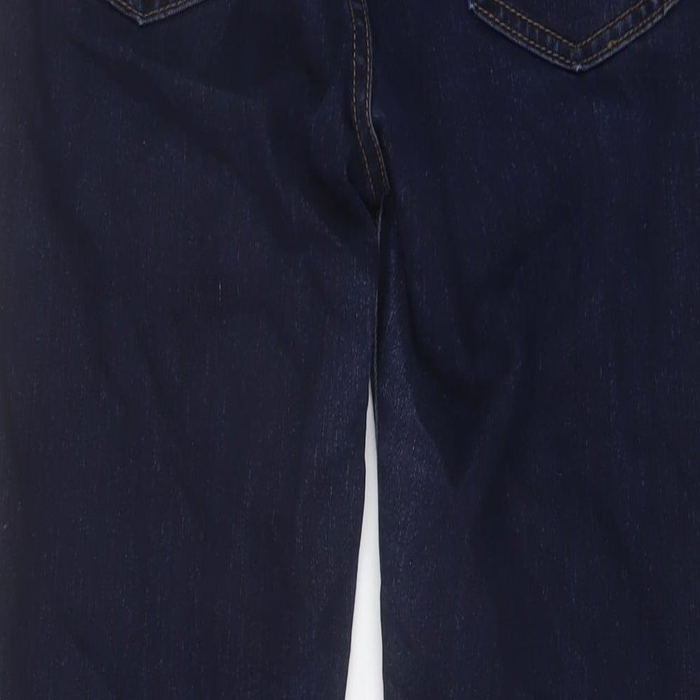 Gap Womens Blue Cotton Straight Jeans Size 8 L29 in Regular Button