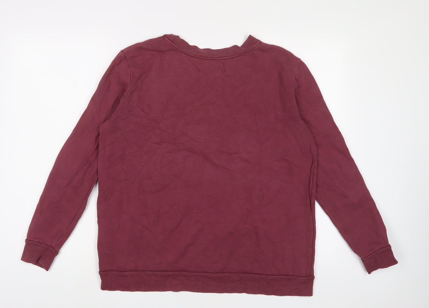 Calvin Klein Mens Purple Cotton Pullover Sweatshirt Size M - Logo