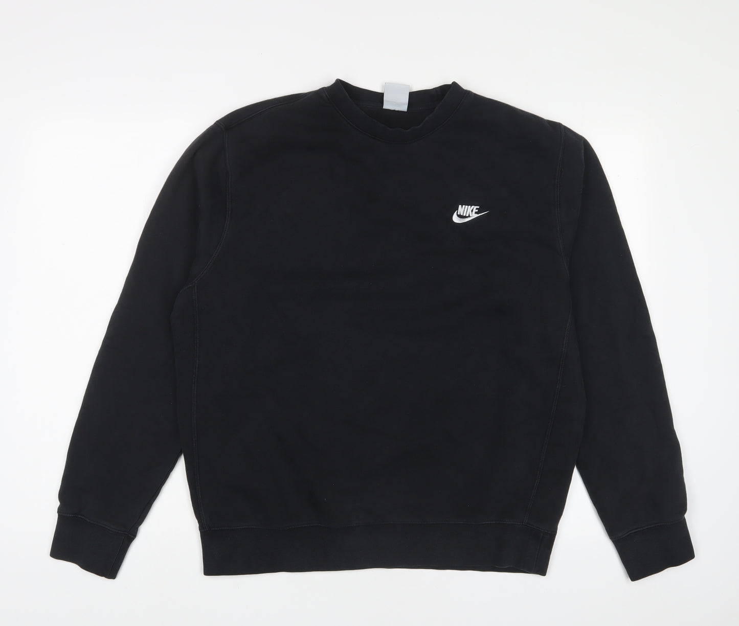 Nike Mens Black Cotton Pullover Sweatshirt Size M