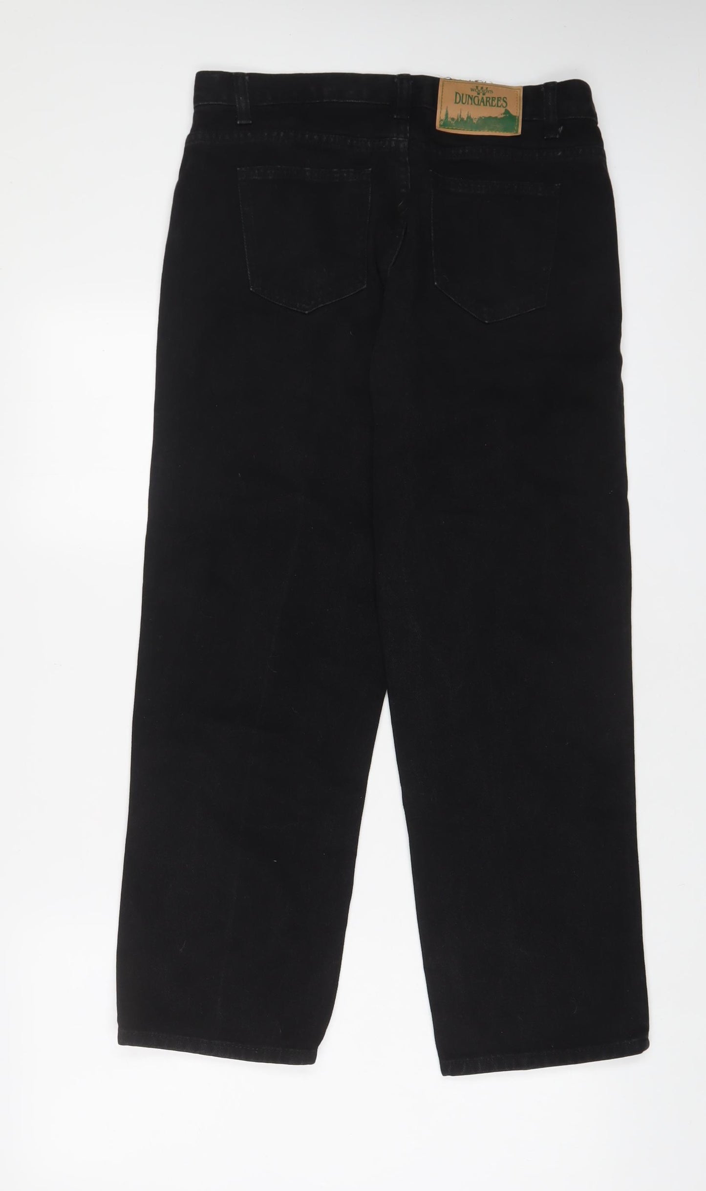 Woodys Mens Black Cotton Straight Jeans Size 30 in L30 in Regular Zip