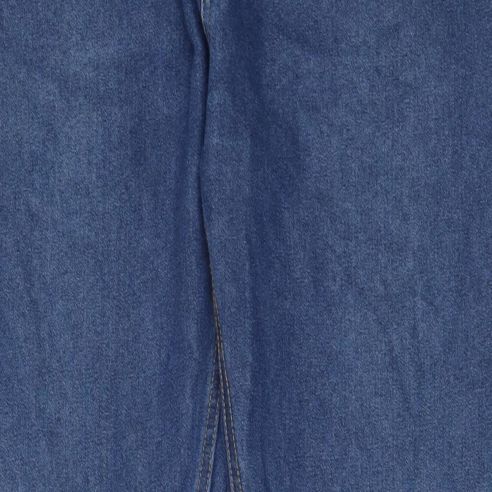 Denim & Co. Mens Blue Cotton Straight Jeans Size 36 in L32 in Regular Zip