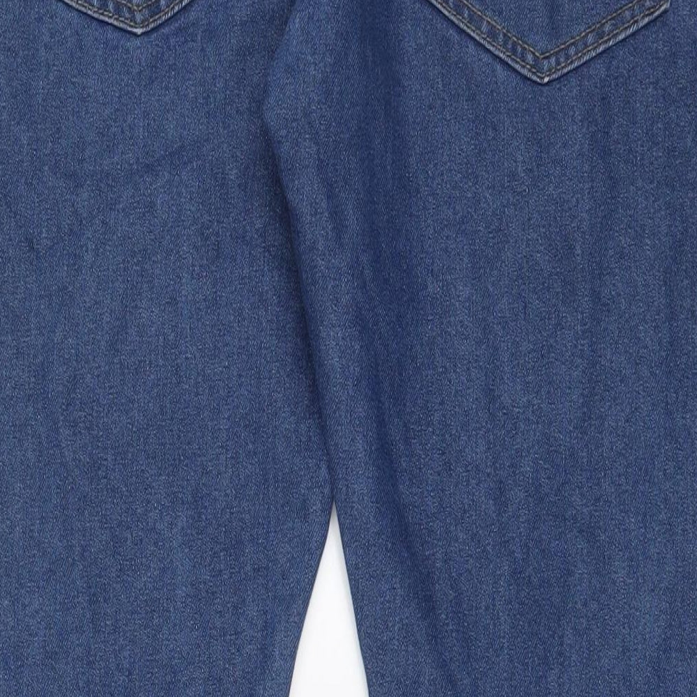 Denim & Co. Mens Blue Cotton Straight Jeans Size 36 in L32 in Regular Zip