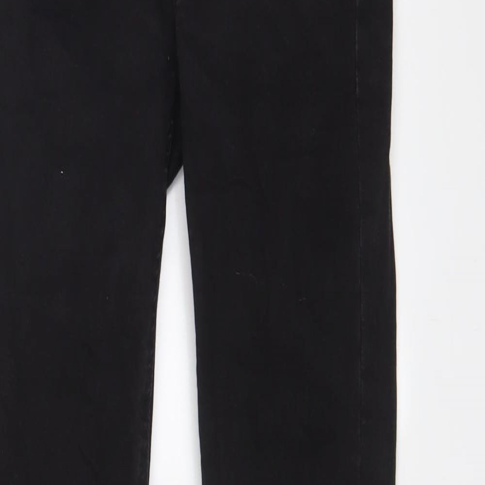 Pull&Bear Womens Black Cotton Skinny Jeans Size 10 L28 in Regular Zip