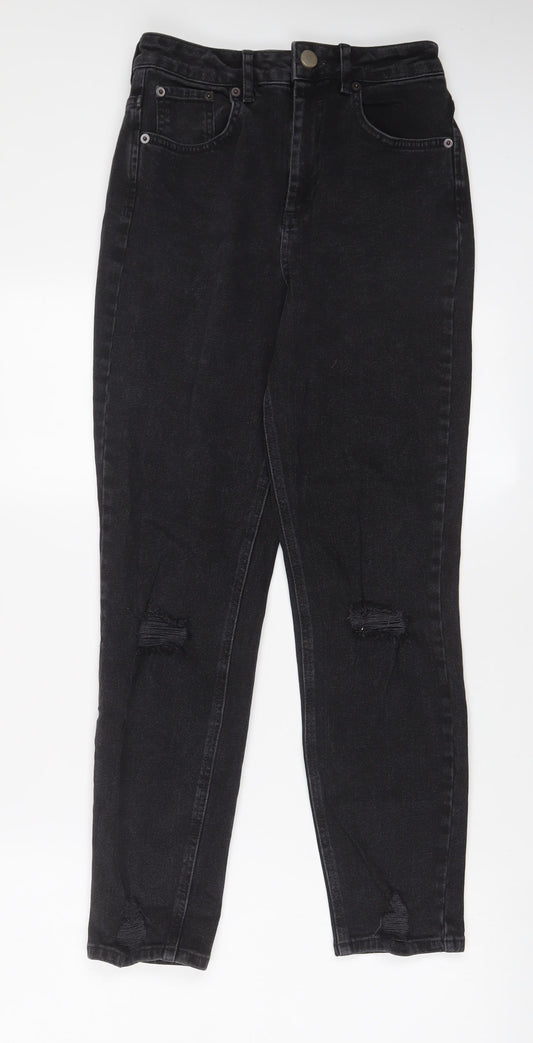 ASOS Womens Black Cotton Skinny Jeans Size 26 in L32 in Regular Zip