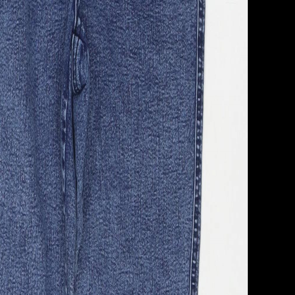 New Look Womens Blue Cotton Skinny Jeans Size 8 L27 in Regular Zip