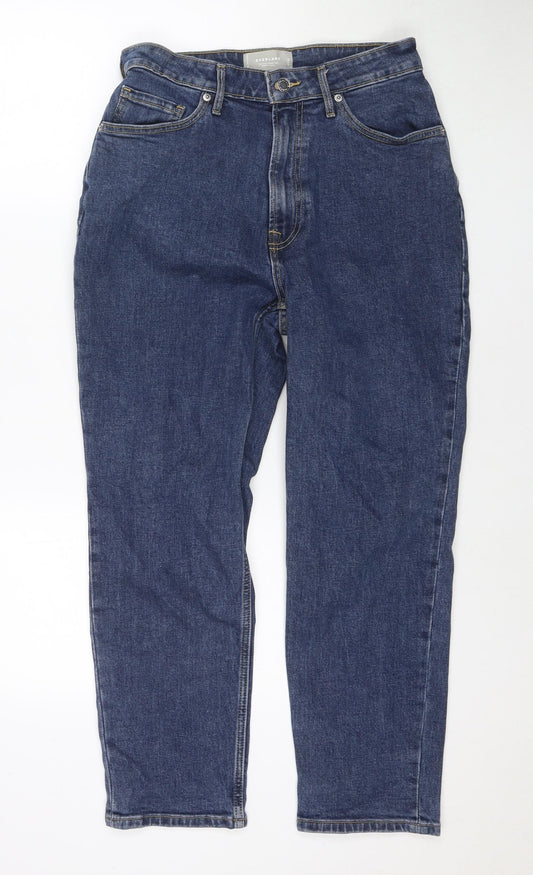 Everlane Womens Blue Cotton Straight Jeans Size 29 in L26 in Regular Zip