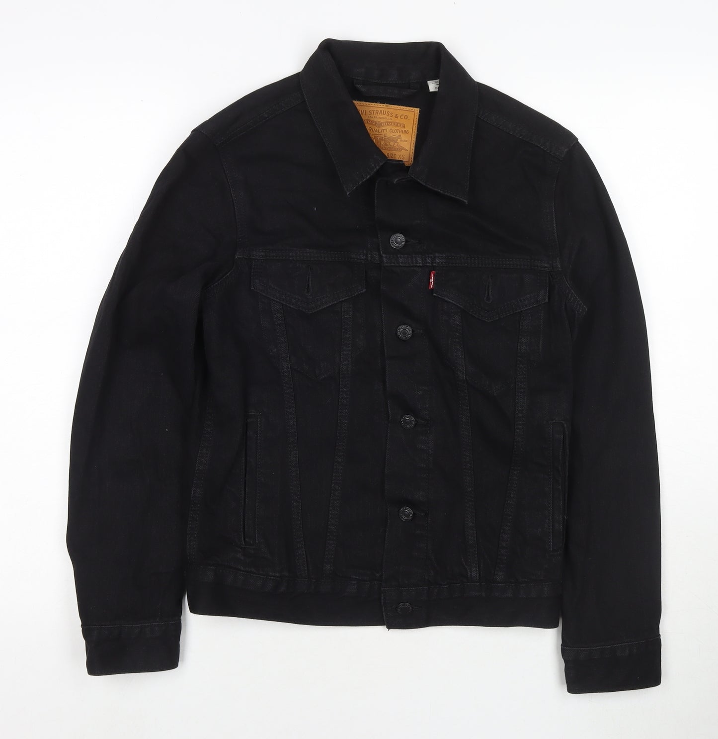 Levi's Womens Black Jacket Size XS Button - Unisex