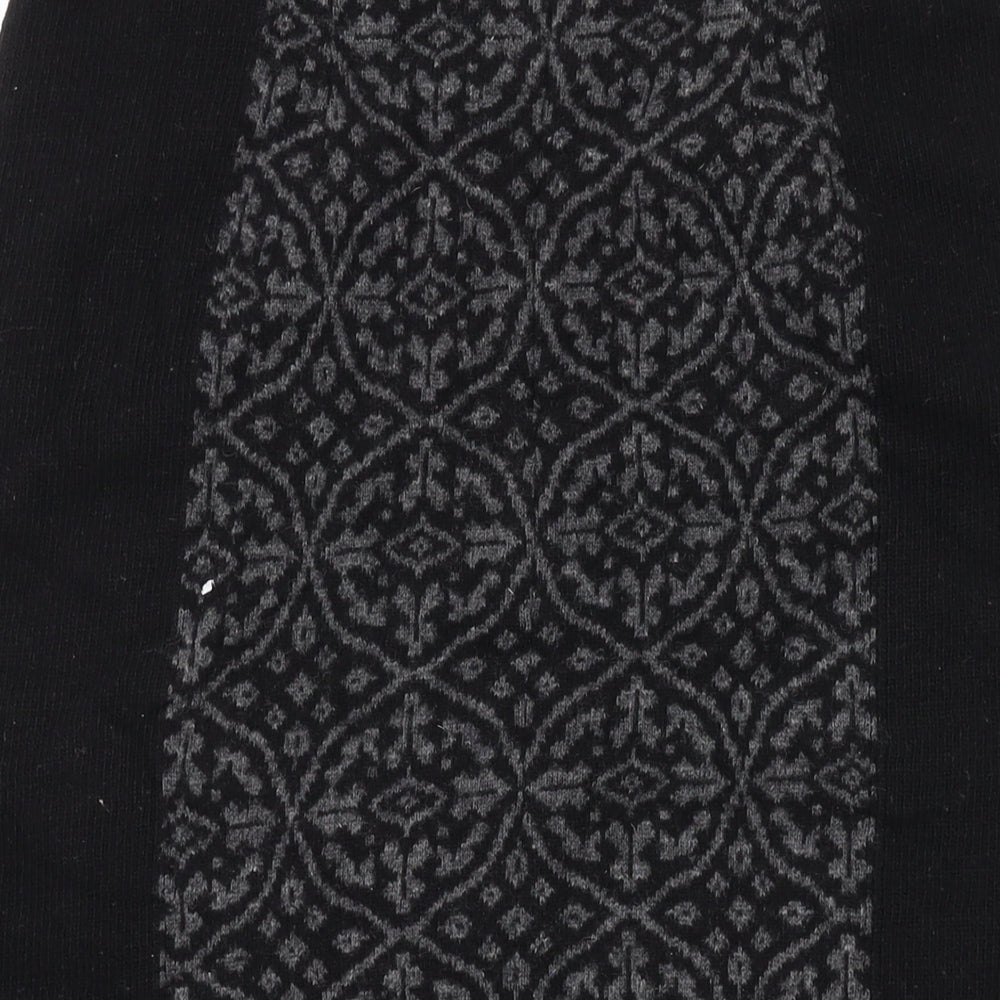 Per Una Womens Black Geometric Wool Straight & Pencil Skirt Size 12 Zip