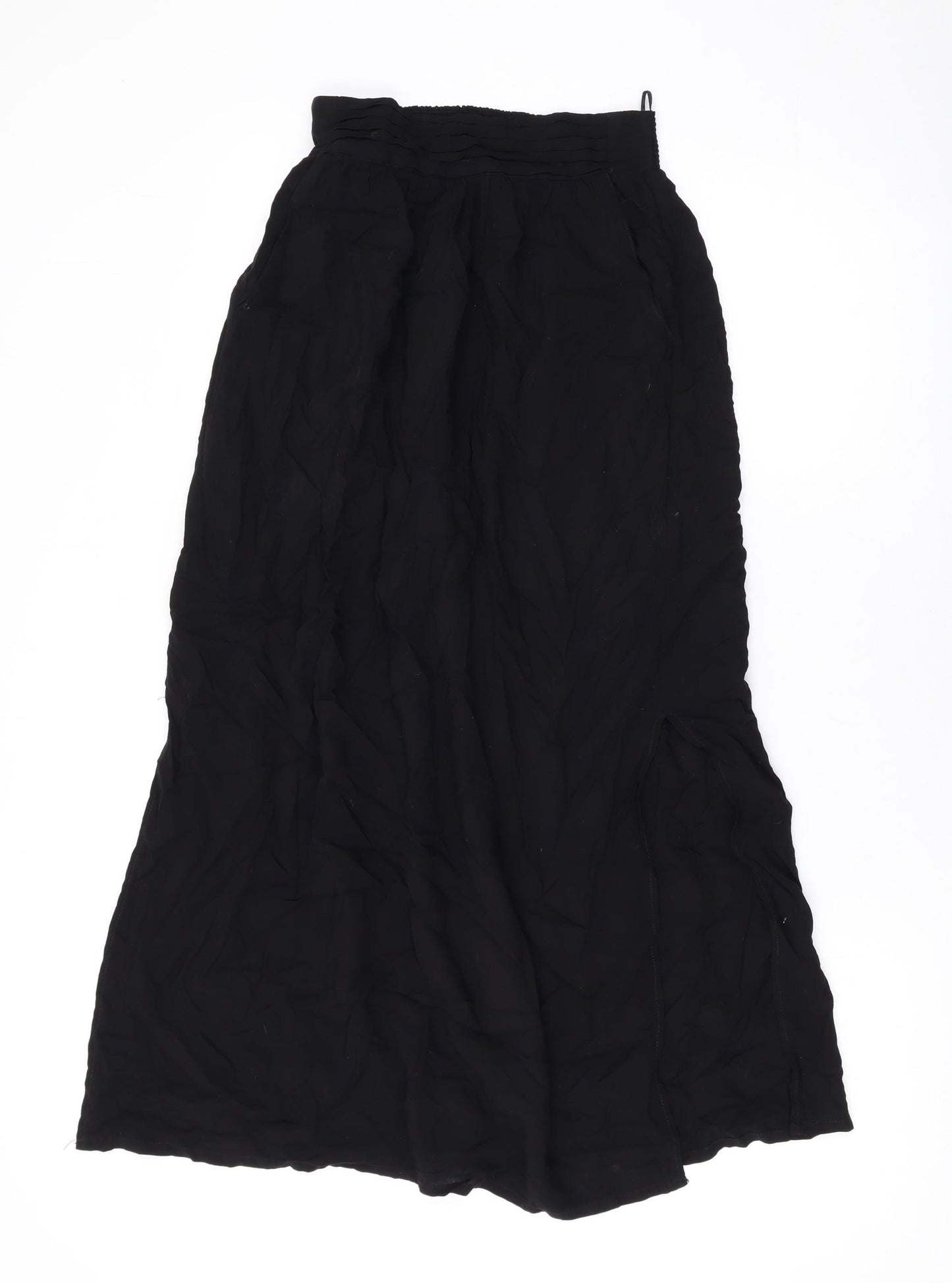 New Look Womens Black Viscose A-Line Skirt Size 6