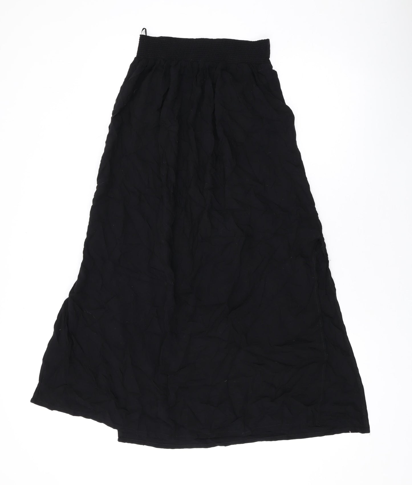 New Look Womens Black Viscose A-Line Skirt Size 6