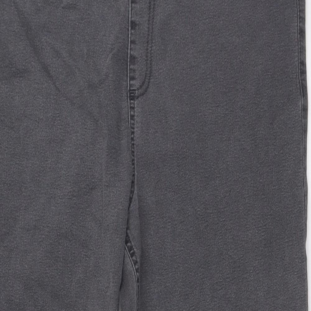 Marks and Spencer Womens Grey Cotton Jegging Jeans Size 16 L29 in Regular