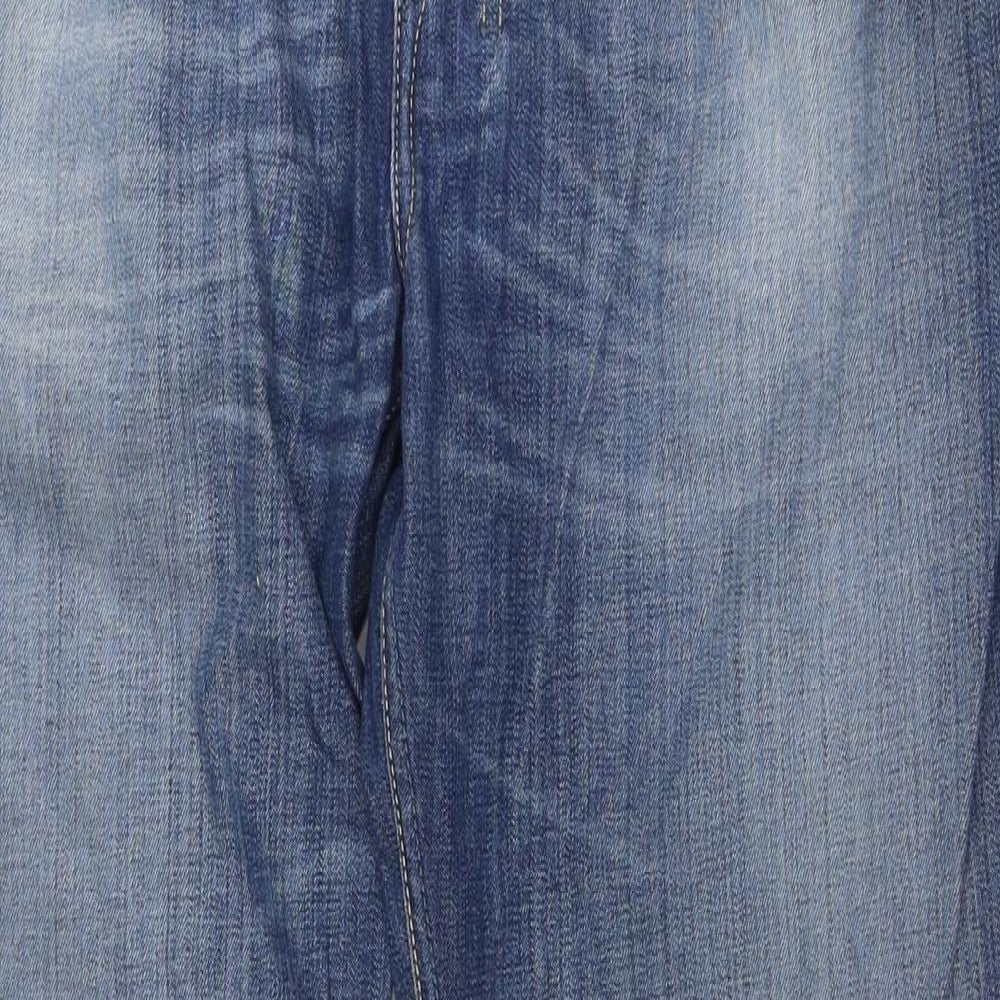 Diesel Mens Blue Cotton Straight Jeans Size 36 in L34 in Regular Button