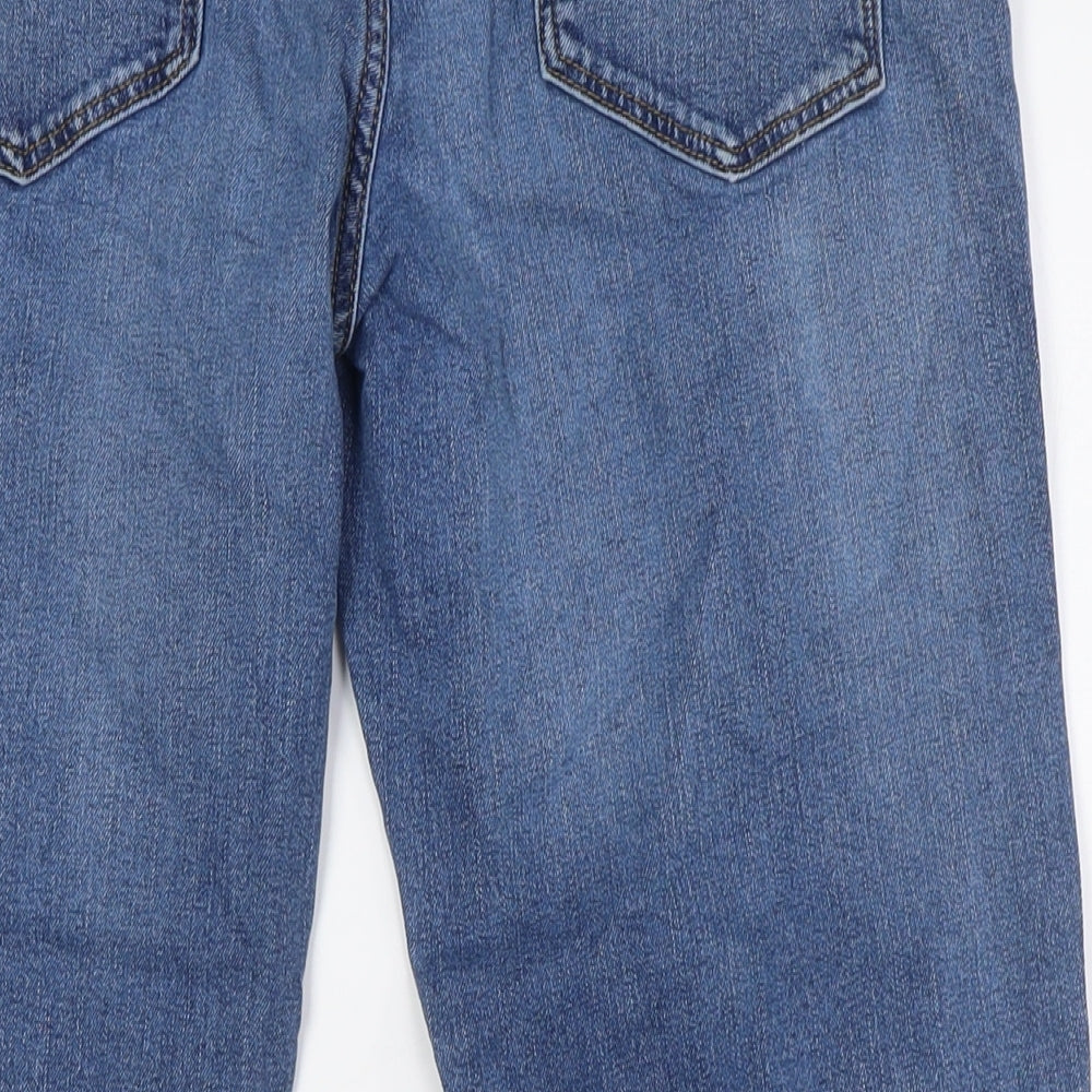 TU Mens Blue Cotton Straight Jeans Size 36 in L30 in Regular Zip