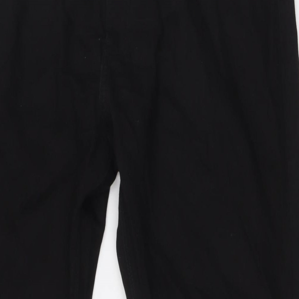 Marks and Spencer Mens Black Cotton Skinny Jeans Size 36 in L31 in Regular Zip