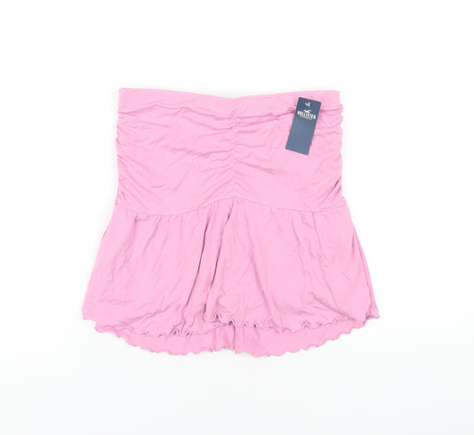 Hollister Womens Pink Viscose A-Line Skirt Size S