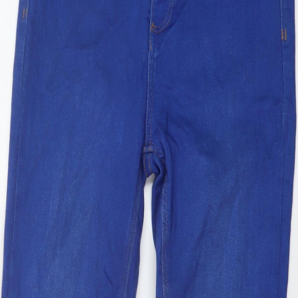 River Island Womens Blue Cotton Skinny Jeans Size 10 L25 in Regular Button