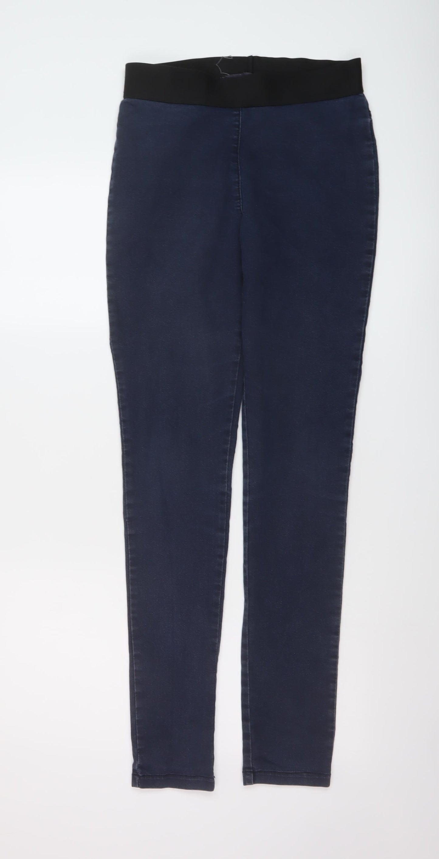 Marks and Spencer Womens Blue Cotton Jegging Jeans Size 10 L31 in Regular