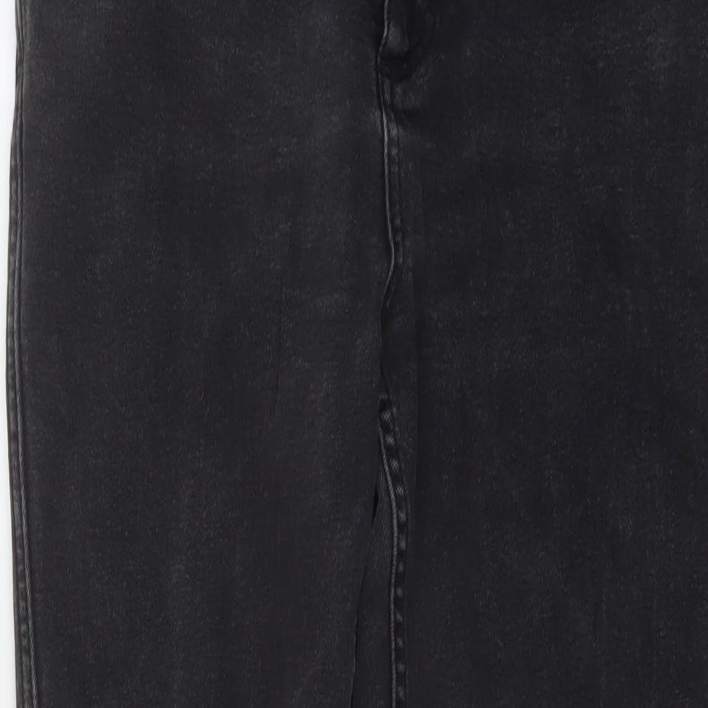 nobody's child Womens Black Cotton Mom Jeans Size 12 L27 in Regular Button