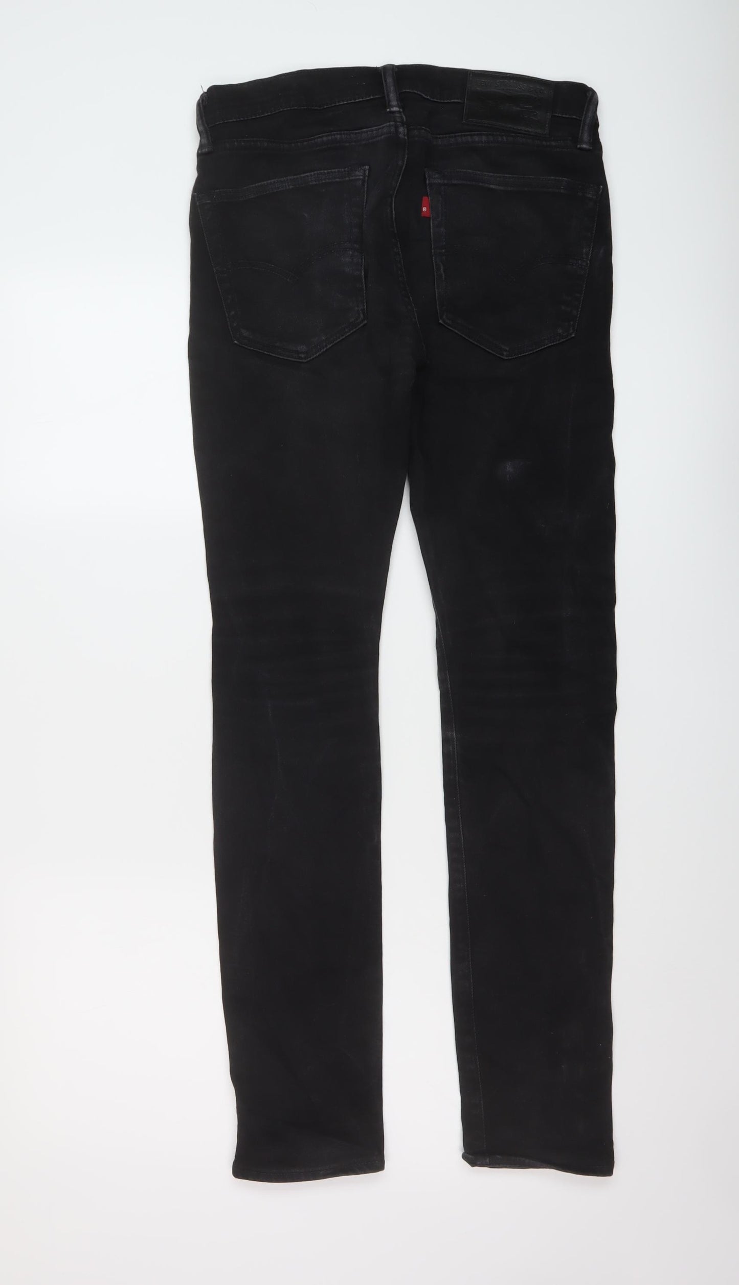 Levi's Mens Black Cotton Skinny Jeans Size 30 in L32 in Regular Button