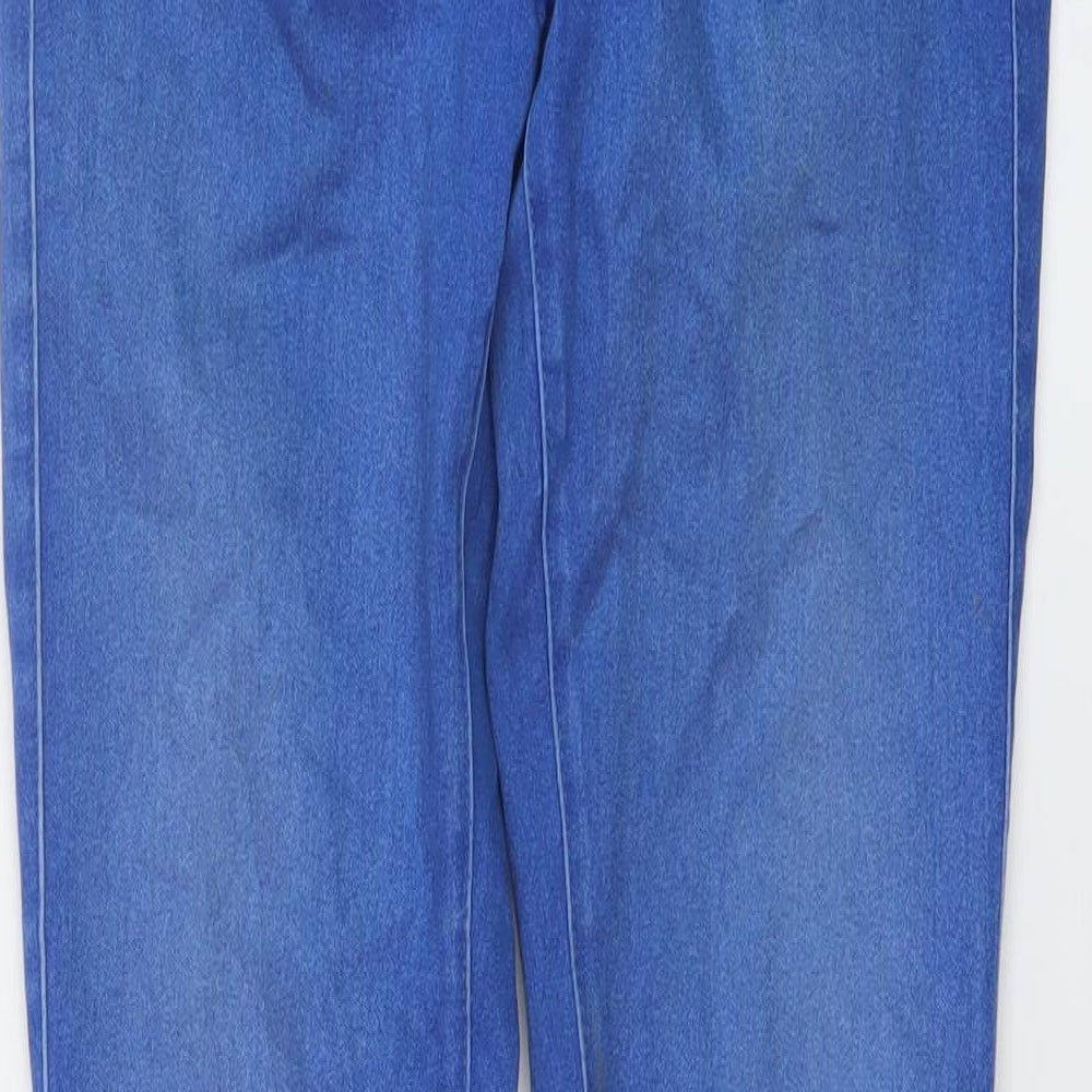 Salsa Womens Blue Cotton Skinny Jeans Size 8 L37 in Regular Button