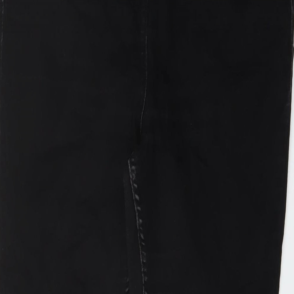 Falmer Womens Black Cotton Skinny Jeans Size 12 L28 in Regular Button