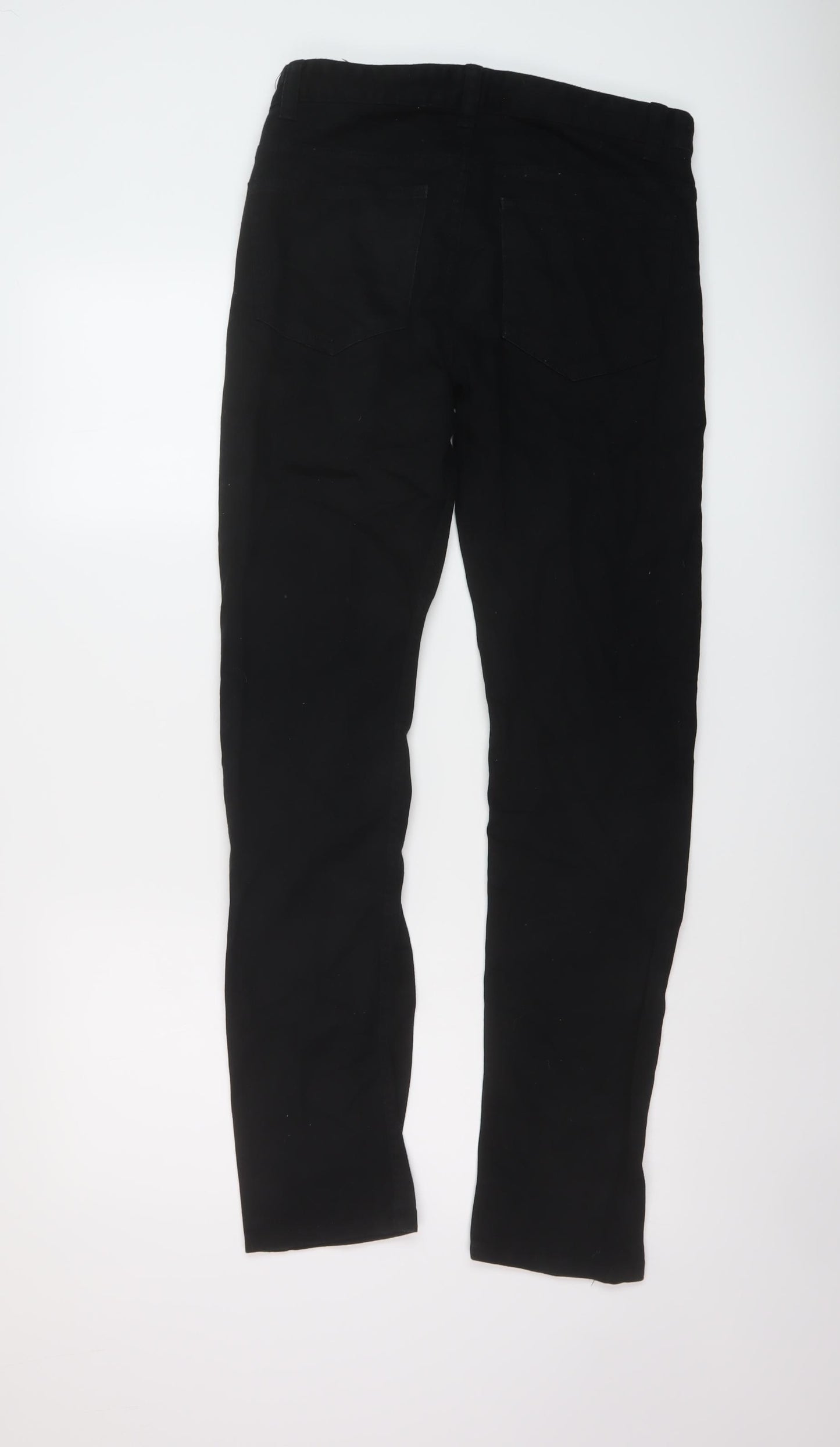 Denim & Co. Mens Black Cotton Skinny Jeans Size 28 in L32 in Regular Button