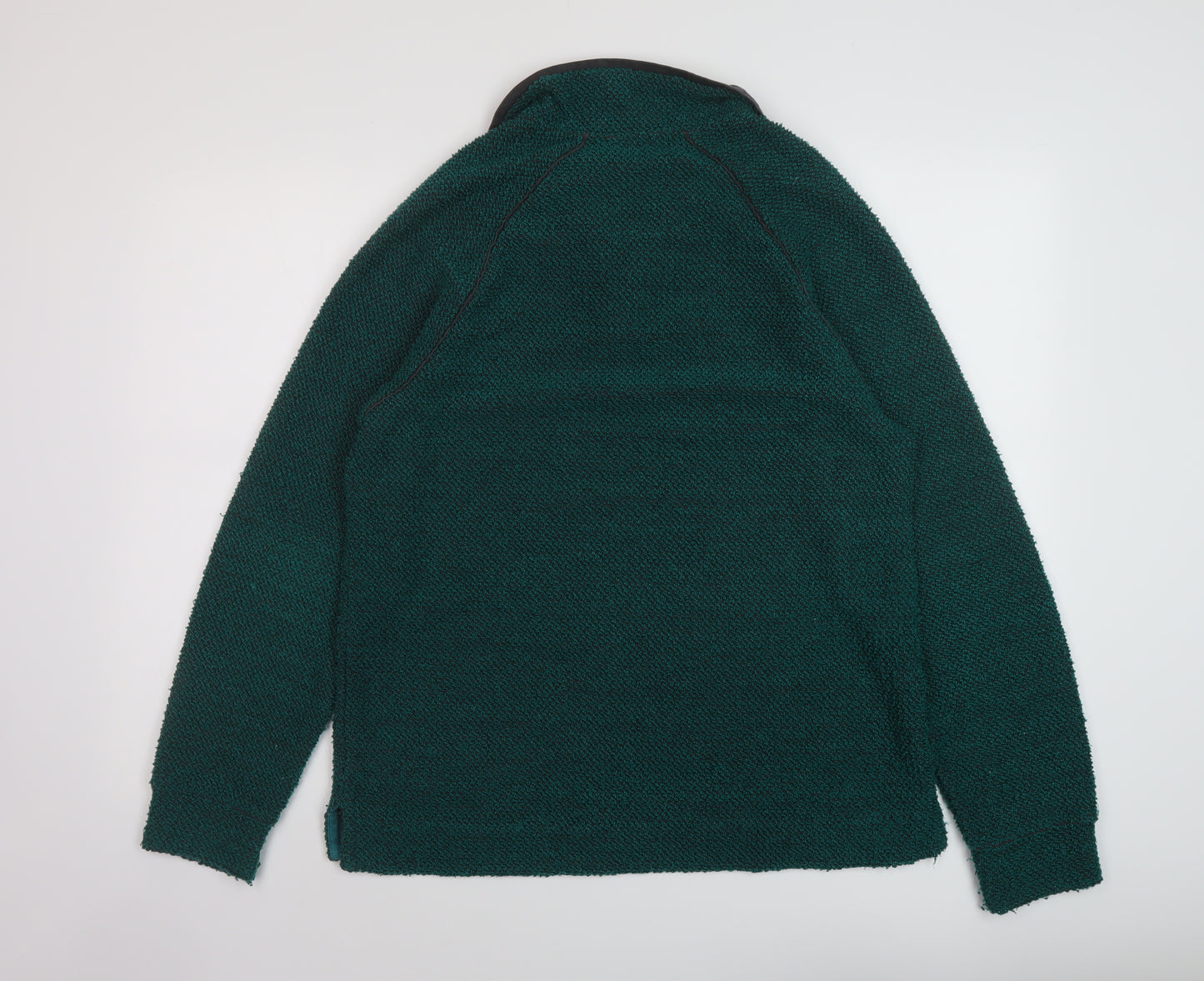 Cotton Traders Mens Green Polyester Pullover Sweatshirt Size M