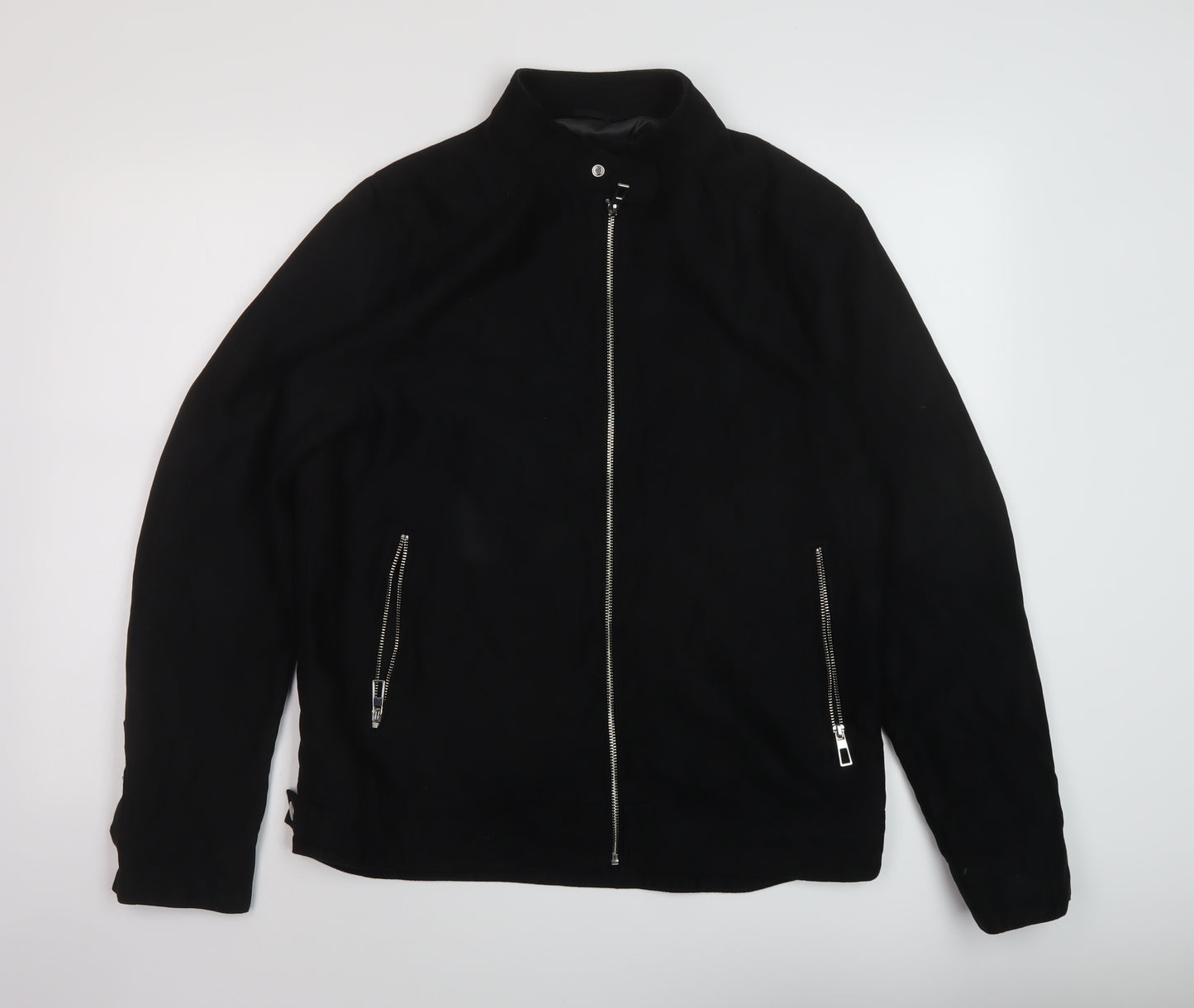 Marks and Spencer Mens Black Jacket Size M Zip