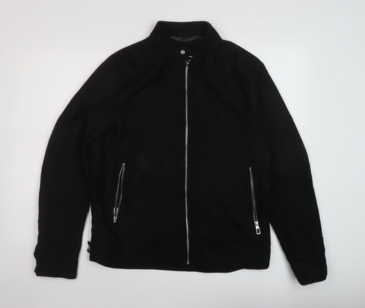 Marks and Spencer Mens Black Jacket Size M Zip